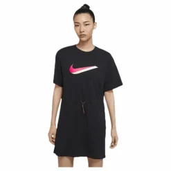 Nike Nsw Icn Clsh Dress Ss Black Svart Hot