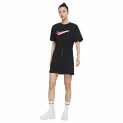 Nike Nsw Icn Clsh Dress Ss Black Svart Hot