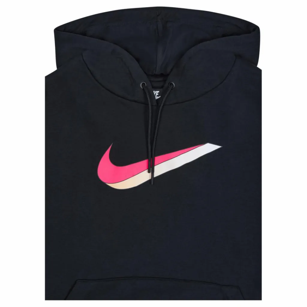 Nike Nsw Icn clsh hoody ft Plus Black Svart Online