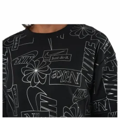 Nike Nsw Icon Clash Flc Aop Top  Black Svart