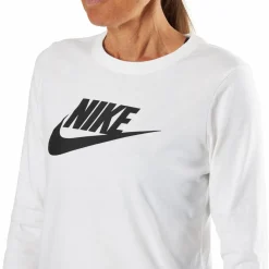 Nike Nsw Ls T-Shirt White/Black Vit Best