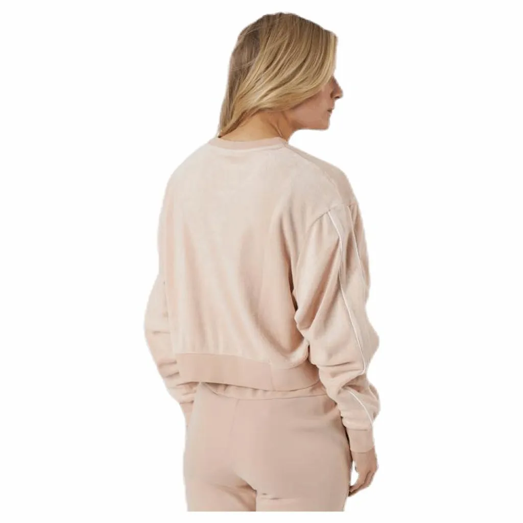 Nike Nsw Retro Femme Crew Terry Beige Rosa Discount