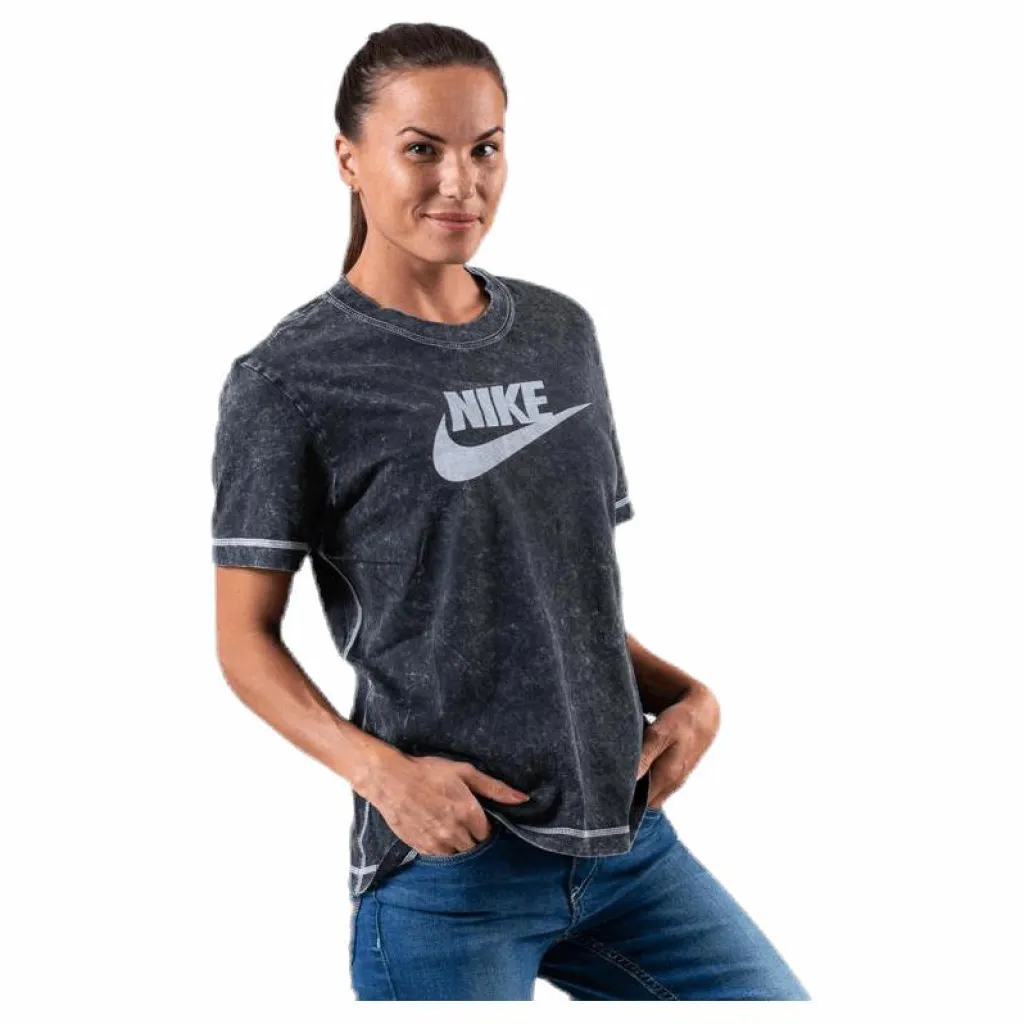 Nike Nsw Ss Rebel Top Black Svart New