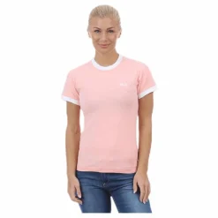 Nike NSW SS Top Ringer Pink/Orange Rosa och Orange Discount