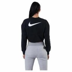 Nike Nsw Swoosh Crew Ft White/Black Svart Outlet