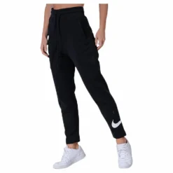 Nike Nsw Swoosh Pant Ft White/Black Svart Online