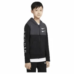 NSW Swoosh Zip Hoodie Junior Black/Grey*Nike Sale