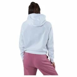 Nike Nsw Swsh Hoodie Flc Bb White/Black Vit Hot