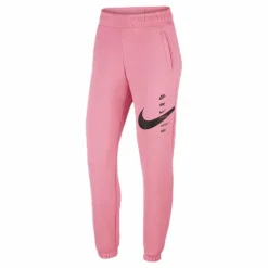 Nike Nsw Swsh Pant Flc Bb Pink/Black Rosa Hot