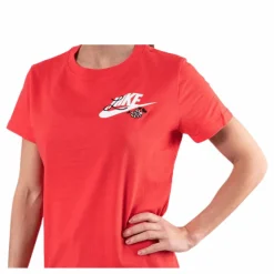 Nike Nsw Tee Novel-Tee 3 White Röd Best