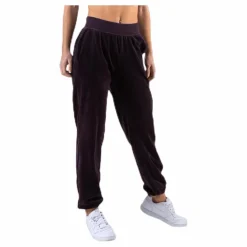Nike NSW Velour Pant Purple Svart Clearance
