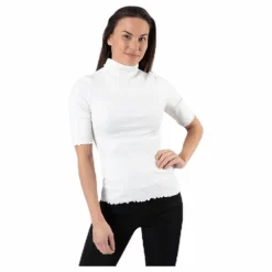 Nukisa 2/4 Mock Neck Top Bc White*Pieces Best