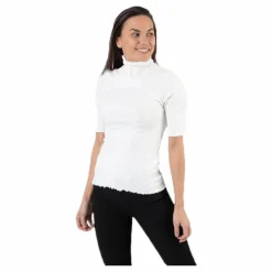 Nukisa 2/4 Mock Neck Top Bc White*Pieces Best