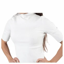 Nukisa 2/4 Mock Neck Top Bc White*Pieces Best