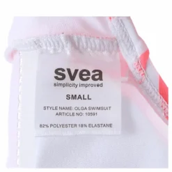 Svea Olga Swimsuit Pink/White Rosa och Vit Hot