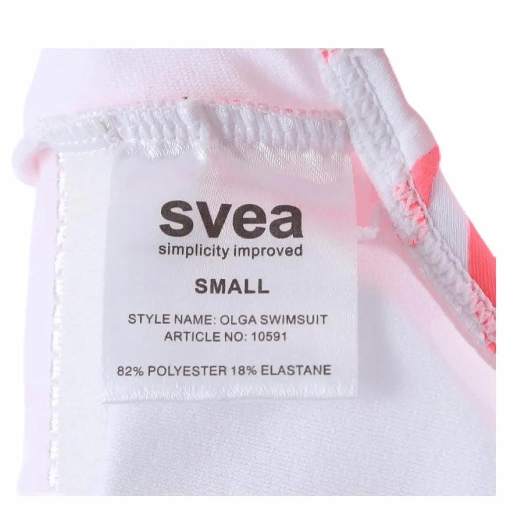 Svea Olga Swimsuit Pink/White Rosa och Vit Hot