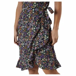 Only Olivia S/S Wrap Dress Wvn Black Svart