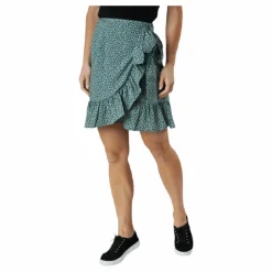 Only Olivia Wrap Skirt Wvn Green Grön Clearance