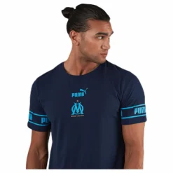 Puma Olympique Marseille Culture Tee II Blue Blå Best