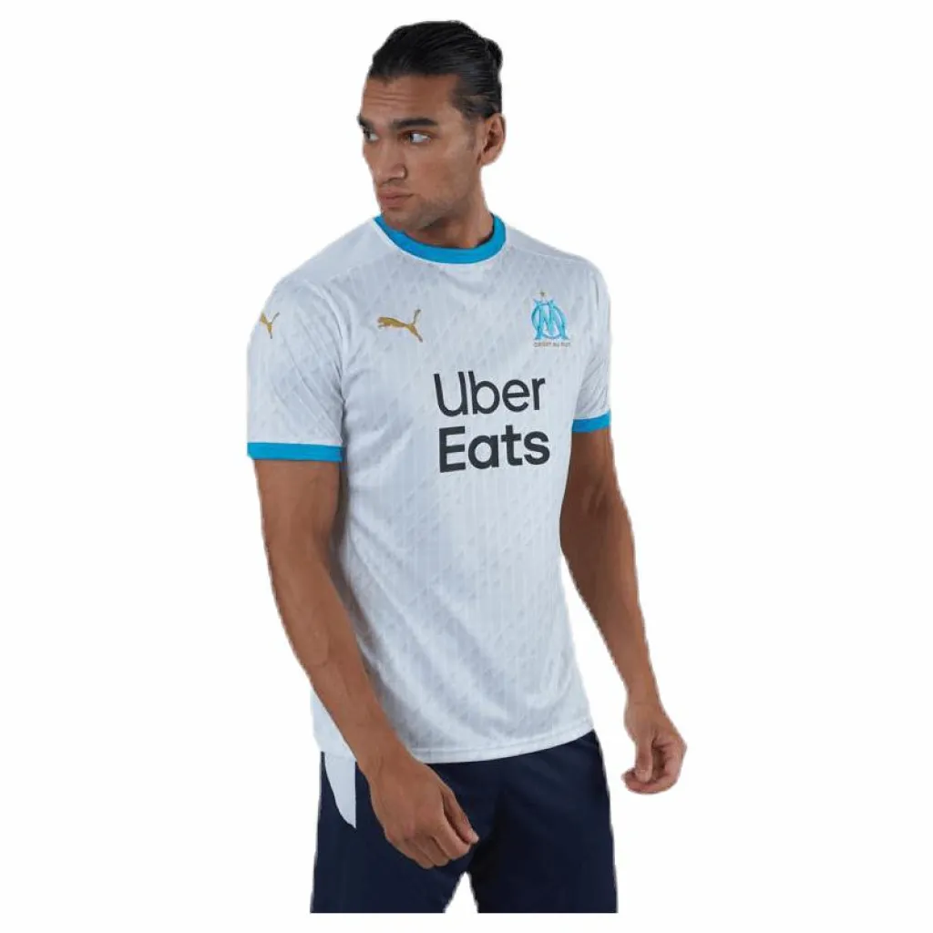 Puma Olympique Marseille Home Shirt Replica Blue/White Vit Sale