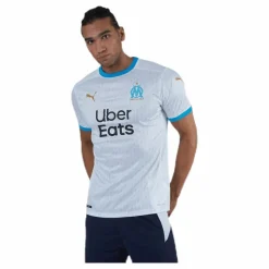 Puma Olympique Marseille Home Shirt Replica Blue/White Vit Sale
