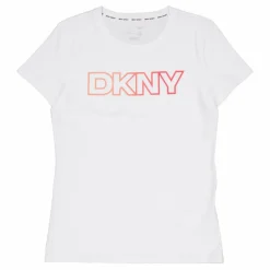 DKNY Sport Ombre Outline Logo C White/trop Peach Vit Best