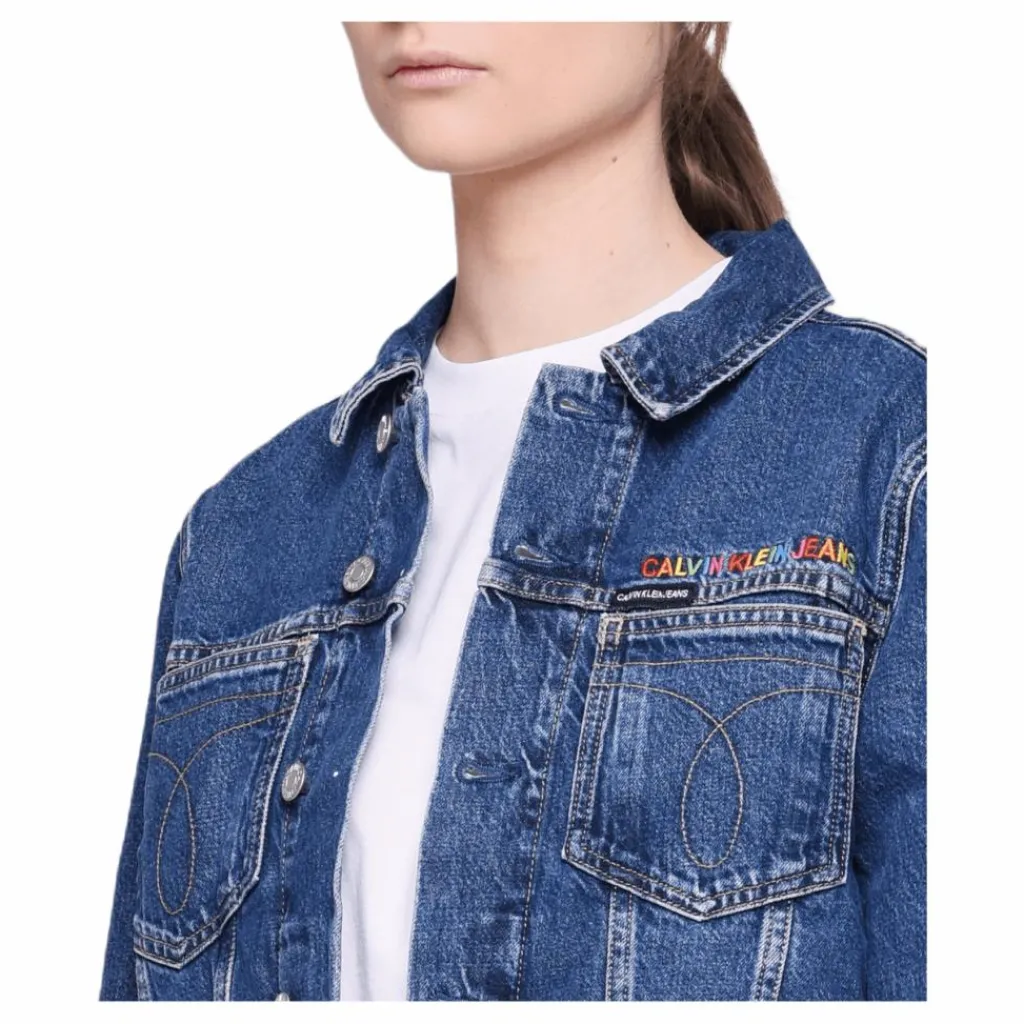 Omega Embroidered Trucker Gray*Calvin Klein