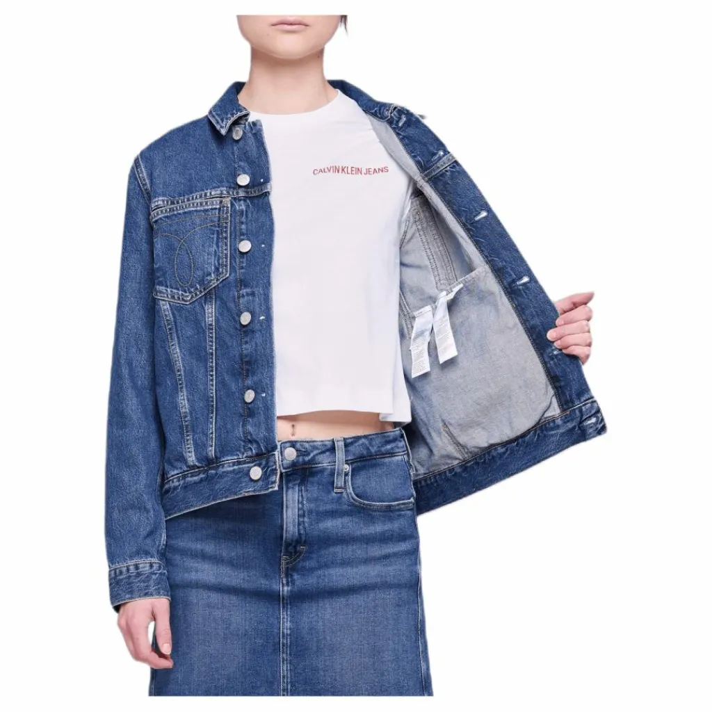 Omega Embroidered Trucker Gray*Calvin Klein