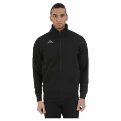 Kappa Omini Sweat Jacket Black Svart Outlet