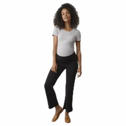 Once-On-Never-Off Cropped Pants Black*Boob Hot