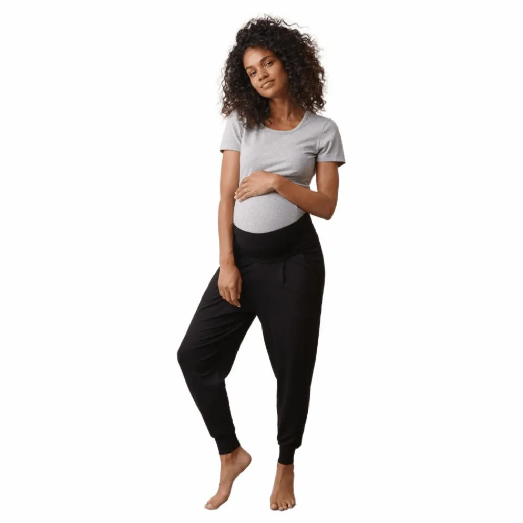 Once-on-never-off easy pants Black*Boob