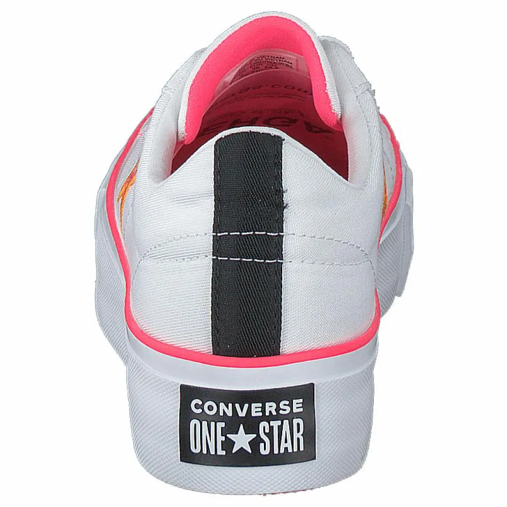 Converse One Star Platform White / Racer Pink / Orange Vit Online