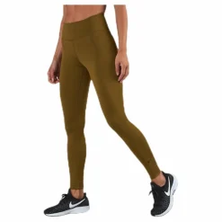 Nike One Tight Black/Green Brun Online