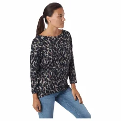 Only Onlelcos 4/5 Aop Top Jrs Noos Taupe Gray Flerfärgad Best