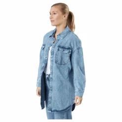 Only Onlkasia Ls Os Shirt Dnm Bj No Medium Blue Denim Blå Clearance