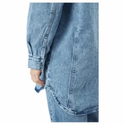 Only Onlkasia Ls Os Shirt Dnm Bj No Medium Blue Denim Blå Clearance