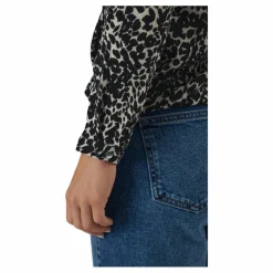 Onlnew Mallory  L/s Blouse Aop Whitecap Gray*Only Best