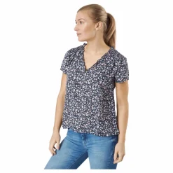 Only Onlsonja Life S/s V-neck Top N Night Sky Flerfärgad Online