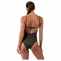Ophelia Swimsuit Green*Wyte Hot
