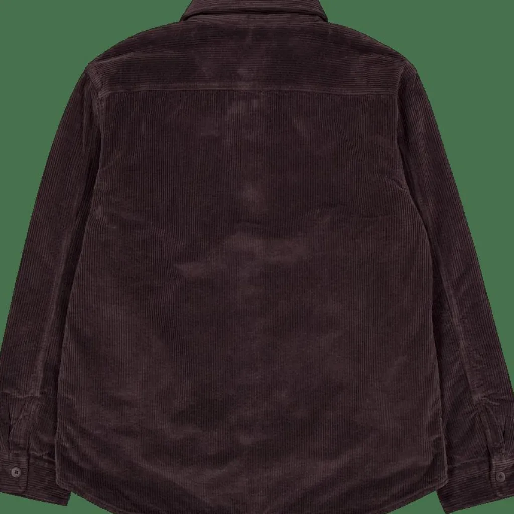 Lacoste Oversized Corduroy Overshirt Skb Brown New
