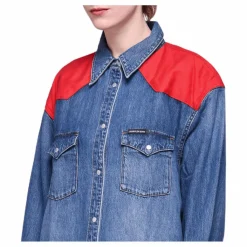 Oversized Foundation Shirt Blue*Calvin Klein New