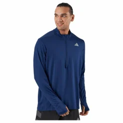 Own the Run 1/2 Zip Long-Sleeve Top Dark Blue*adidas Best