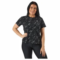 adidas Own the Run Camo Running T-Shirt Black Svart Best