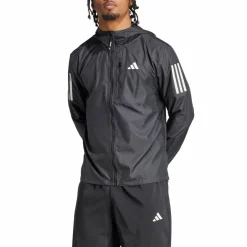 adidas Own the Run Jacket Black Blå New