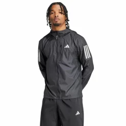 adidas Own the Run Jacket Black Blå New