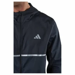 adidas Own the Run Jacket Black Blå New