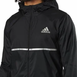 adidas Own The Run Jkt Black/reflective Silver Svart Best