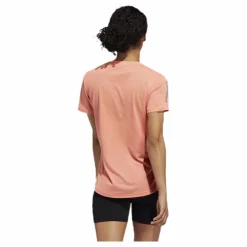 adidas Own the Run Tee Orange/Pink Rosa Hot