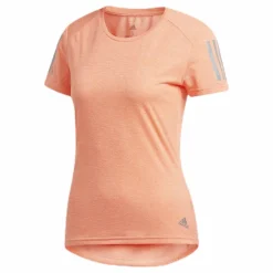 adidas Own the Run Tee Orange/Pink Rosa Hot