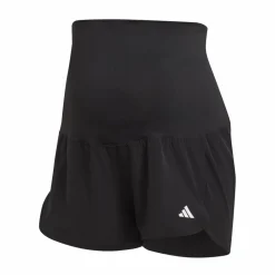 Pacer Woven Stretch Training Maternity Shorts Black / White*adidas Outlet